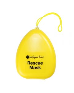 Pocket Mask with O² Inlet in Yellow