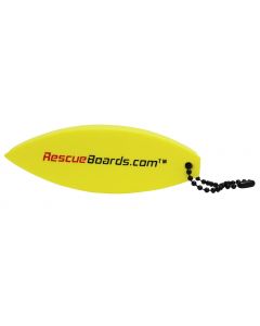 Front of the RescueBoards.com Surfboard Keychain