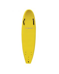 Top of the Junior Rescue Board (Tri-Fin) in Yellow with Black Handles