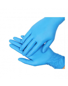 Blue Nitrile Gloves (Powder Free), Large (100 Gloves)