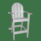 Front of the Everondack® Lifeguard Chair - LG 500 in White With Green Background