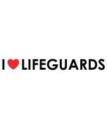 I HEART Lifeguards Bumper Sticker