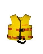 Front of USCG Child Super•Soft® Vest in Yellow with Orange Straps