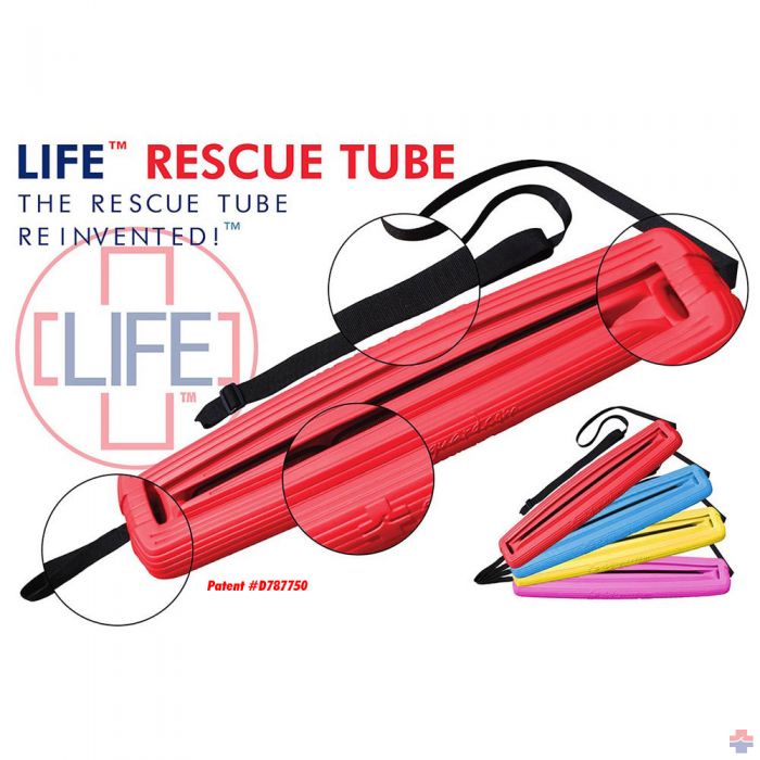 Red Whistle Lifeguard Rescue Tube Flotation Device for Home and Commercial Use 
